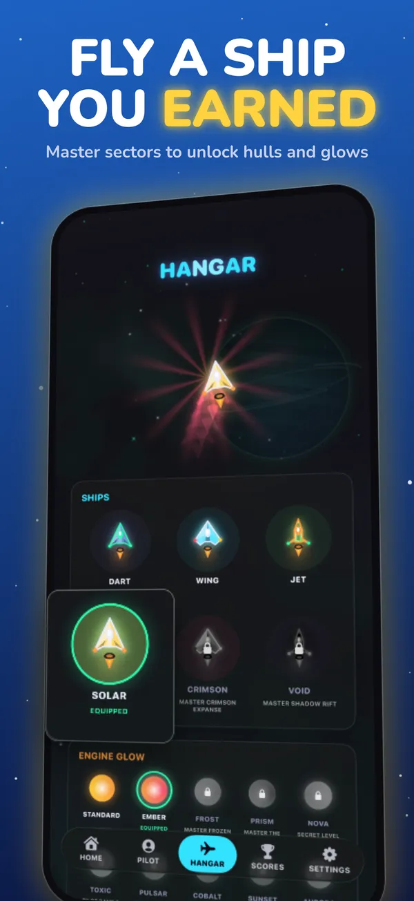 Fly a ship you earned: the Hangar